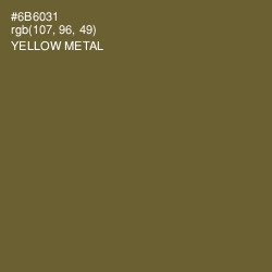 #6B6031 - Yellow Metal Color Image